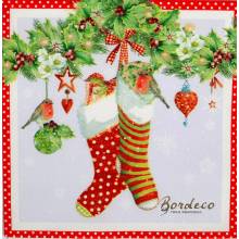 Serwetka decoupage seria TI-FLAIR skarpetki świąteczne 33x33cm